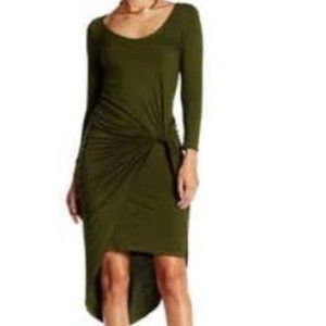 Vanity Room Dress Sexy High Low Green Size Small